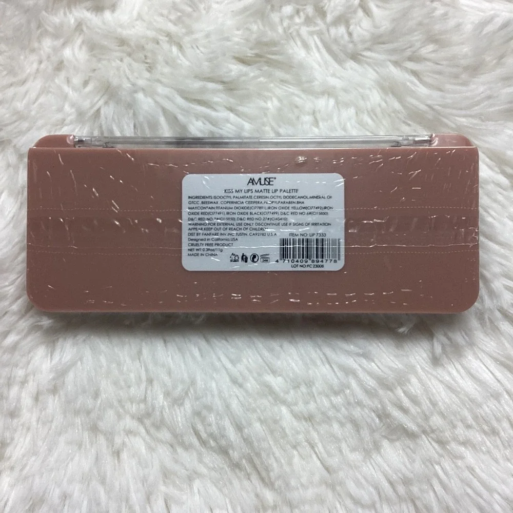 Amuse Kiss My Lips Matte Lip Palette 12 Shades Nudes Berries LIP  New Sealed